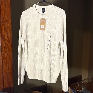 Dockers Off-White Cable Knit Sweater